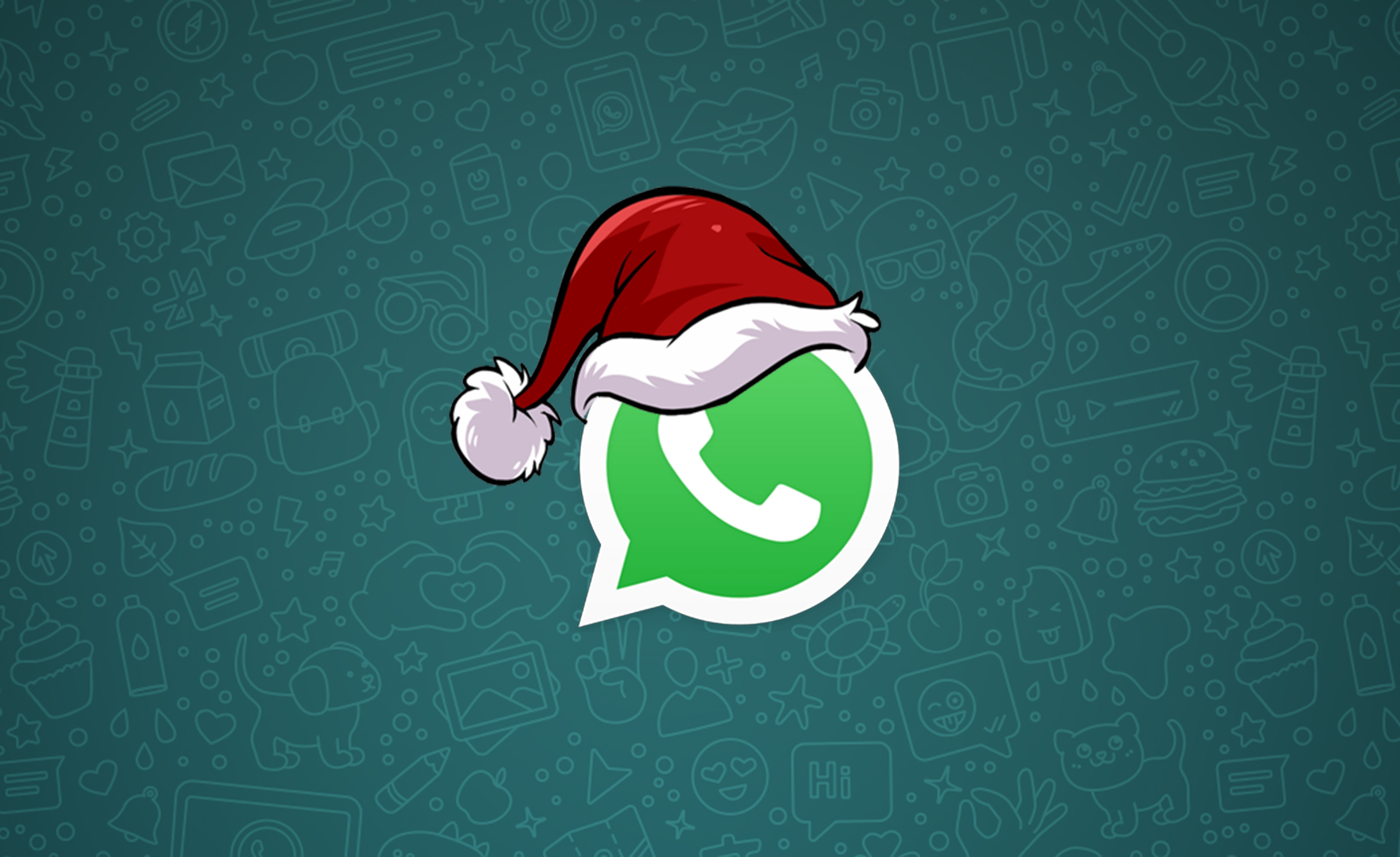 Una app permite agregarle el gorro de Navidad al logo de WhatsApp.