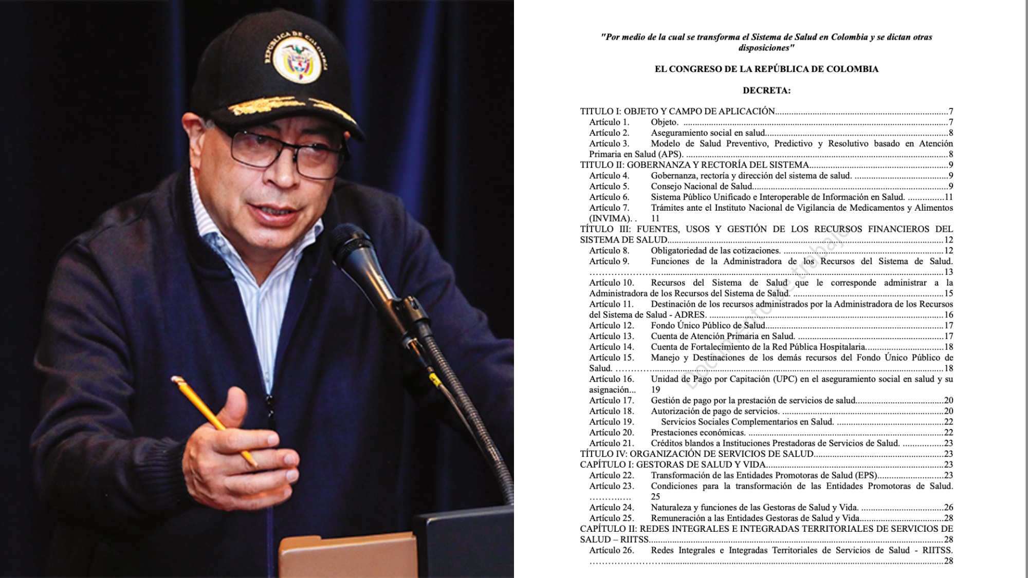 Este es el borrador de la nueva reforma a la salud.