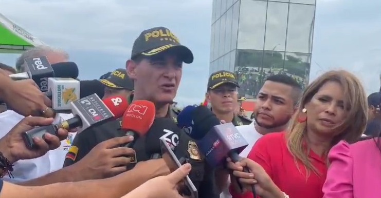 General WillIam René Salamanca, director de la Policía Nacional.