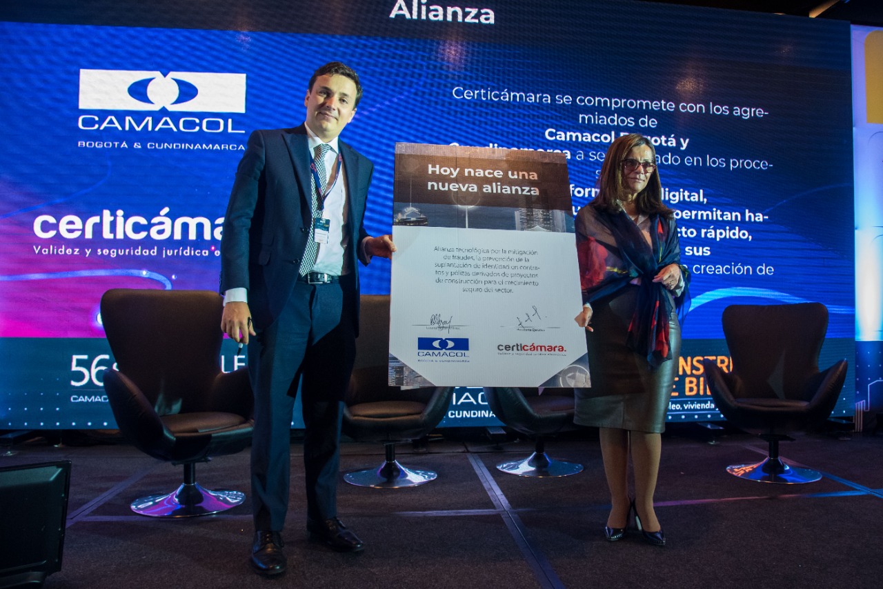 Camacol Bogotá y Cundinamarca junto a Certicámara celebraron el “Convenio Gremial Soluciones de Transformación Digital”