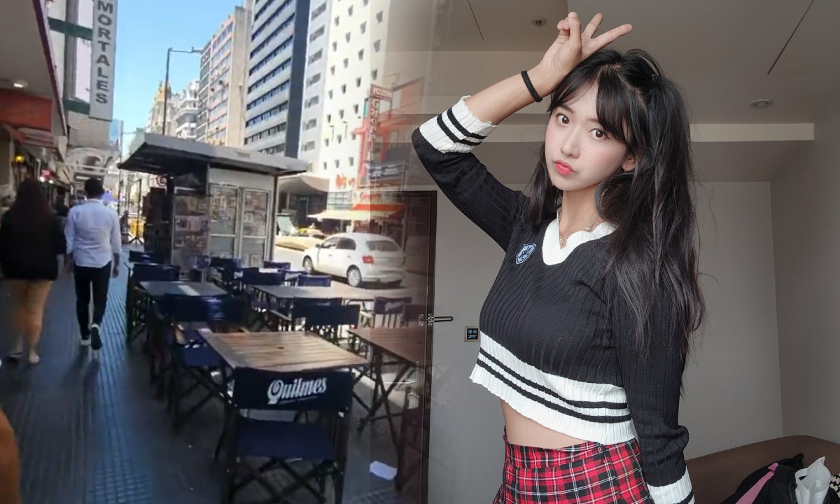 La mujer buscó impedir el robo advirtiendo que estaba "en vivo"