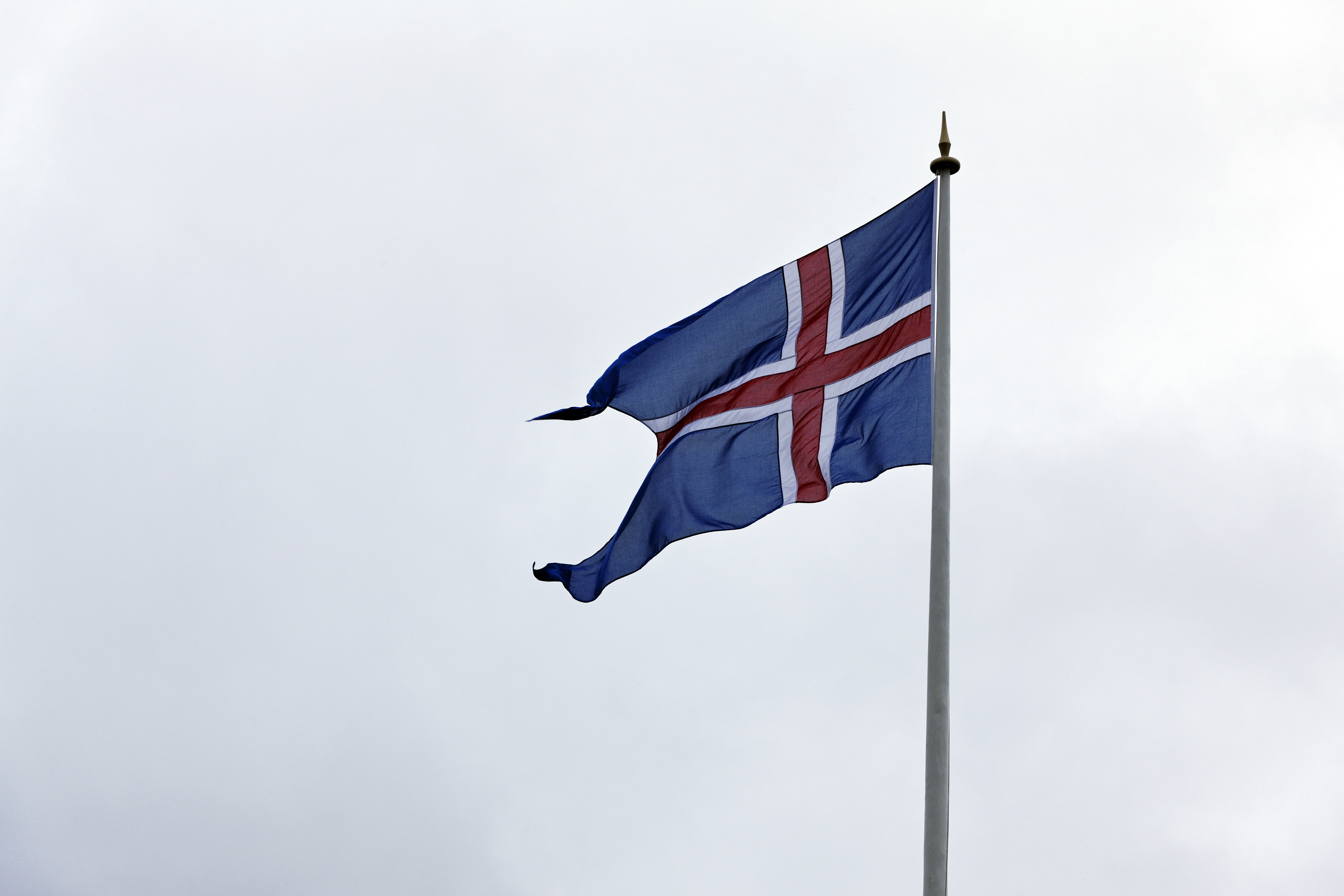 Bandera de Islandia.