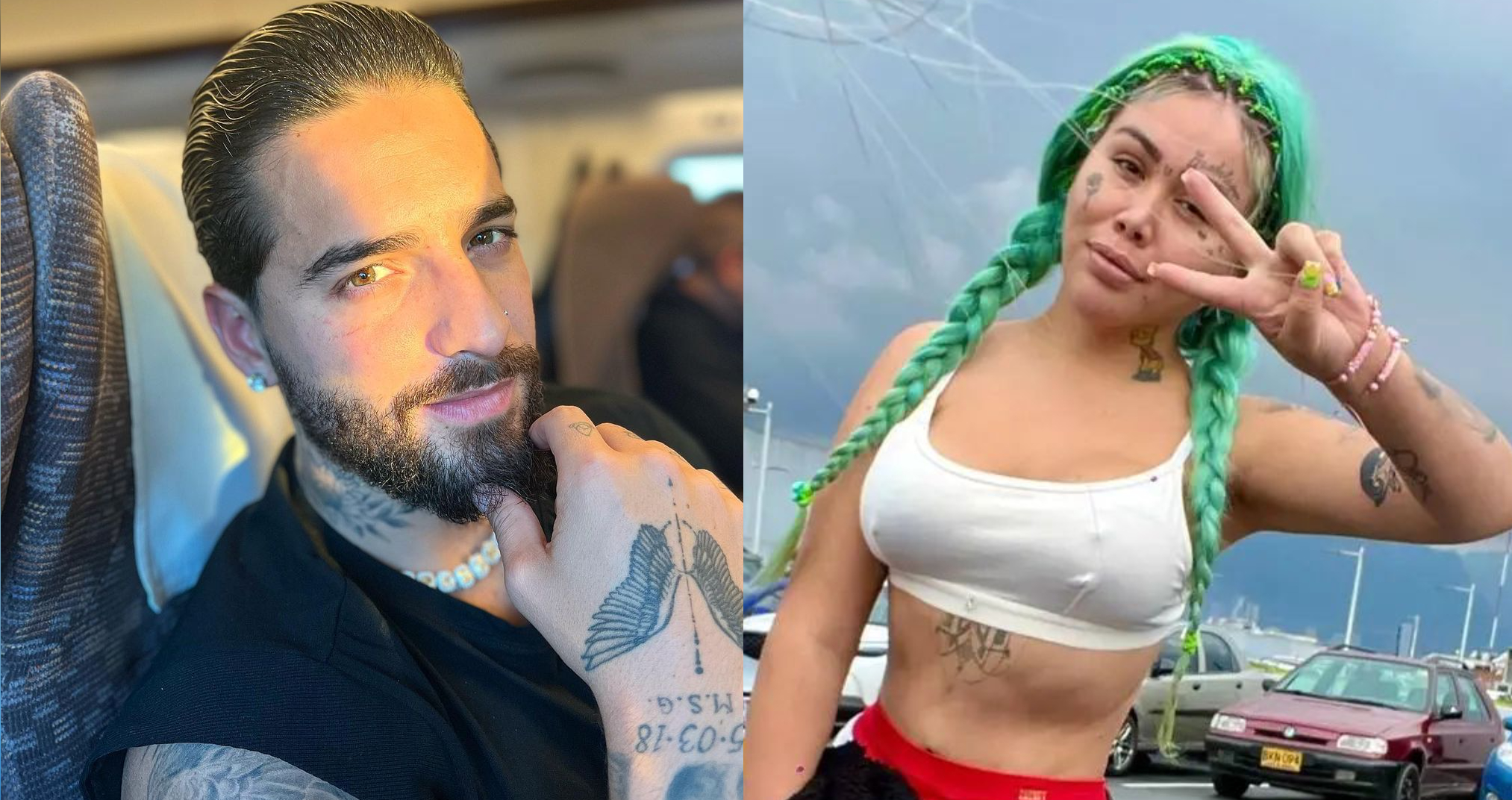 El beso entre Maluma y Yina Calderón por el que sus seguidores se preguntan  si volvería a pasar