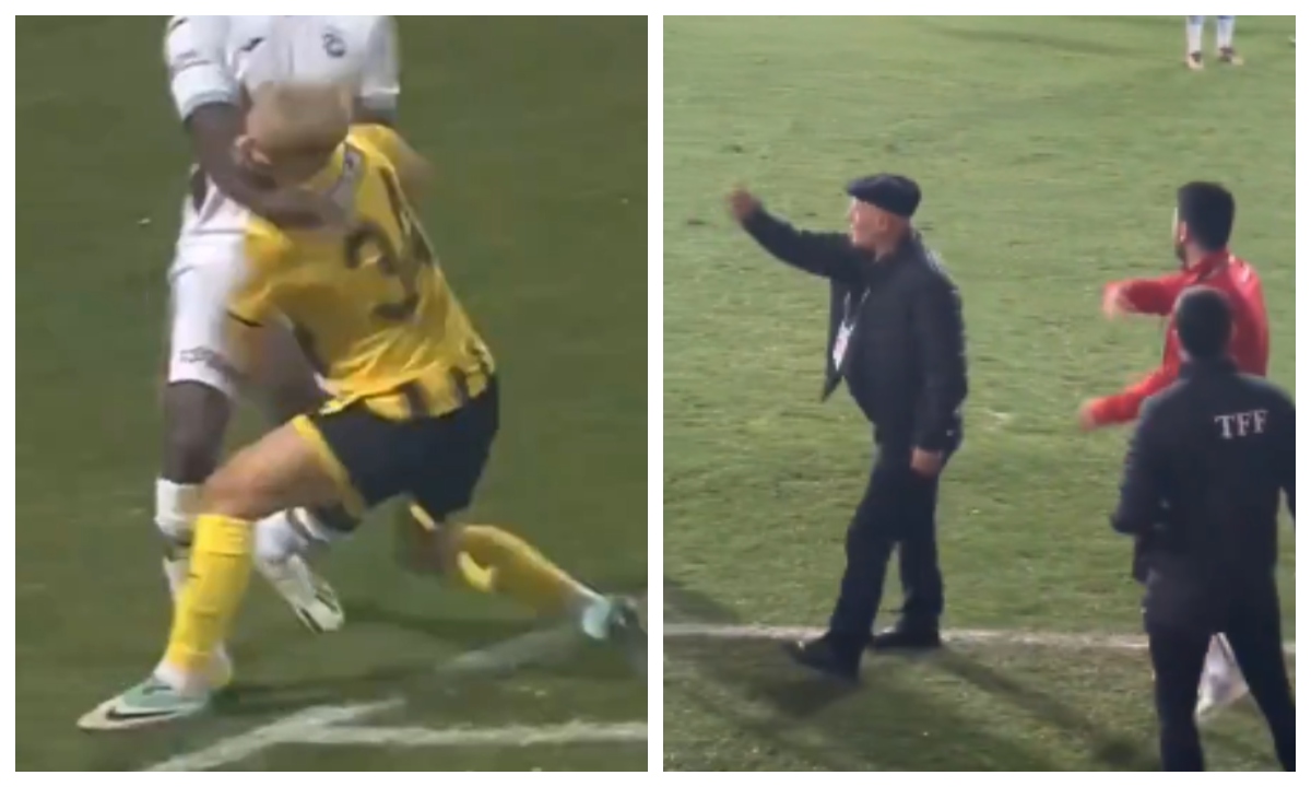 En Turquíase retira del partido por orden de su presidente,porque el árbitro no les señala un penalti.