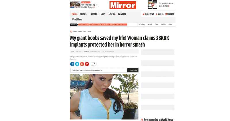 My giant boobs saved my life! Woman claims 38KKK implants