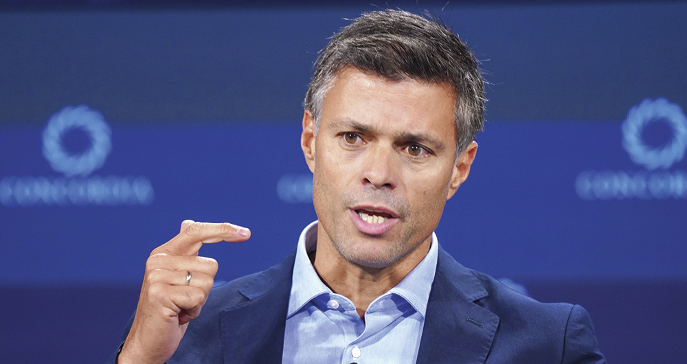 Leopoldo López Líder de la oposición venezolana