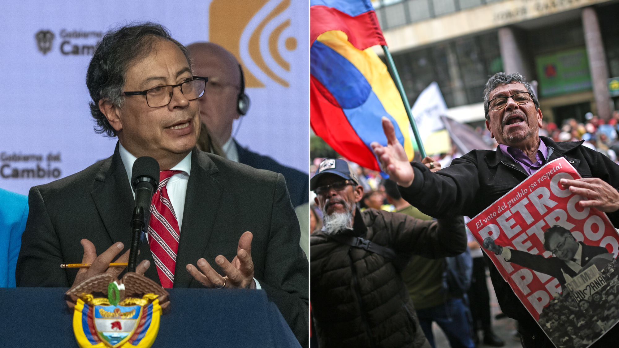 Presidente Gustavo Petro, marchas en la Corte Suprema de Justicia