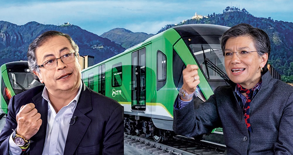 La disputa entre Claudia López y Gustavo Petro por el metro de Bogotá tiene prendidas las alarmas.