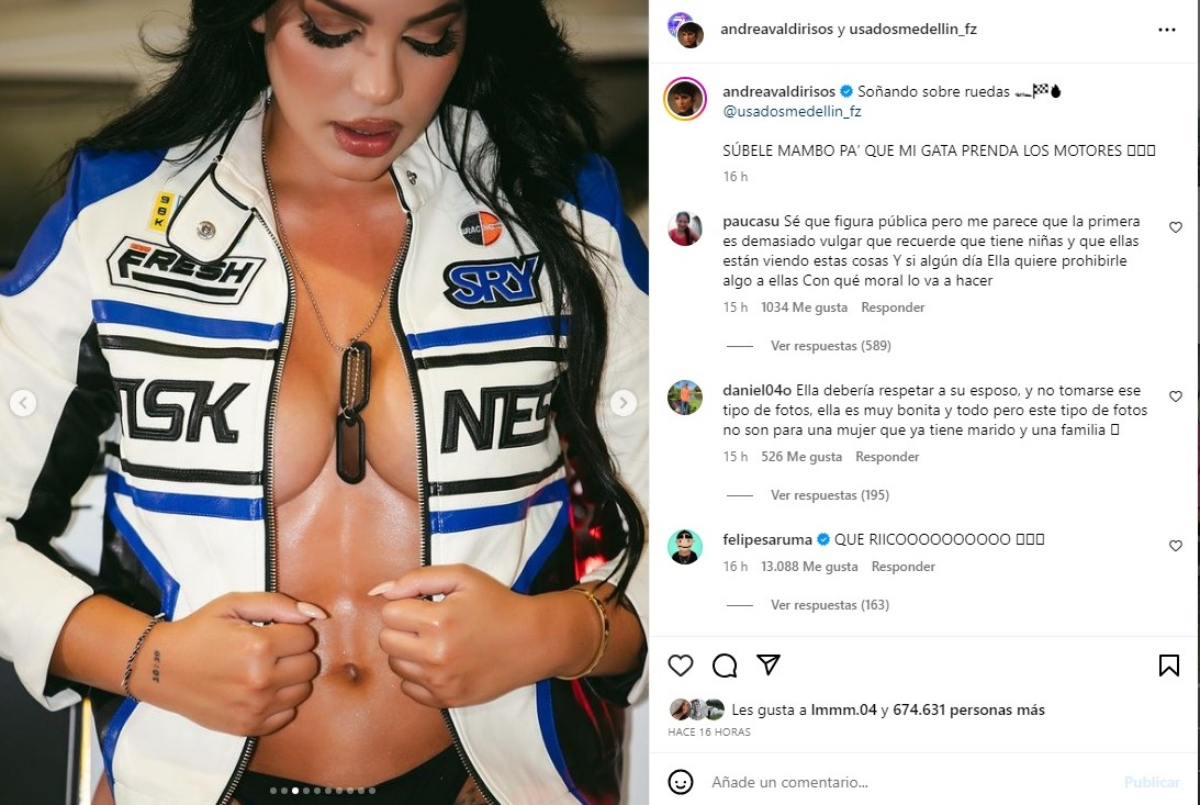 El motivo por el que la cuenta de Andrea Valdiri en Instagram ahora es solo  para adultos