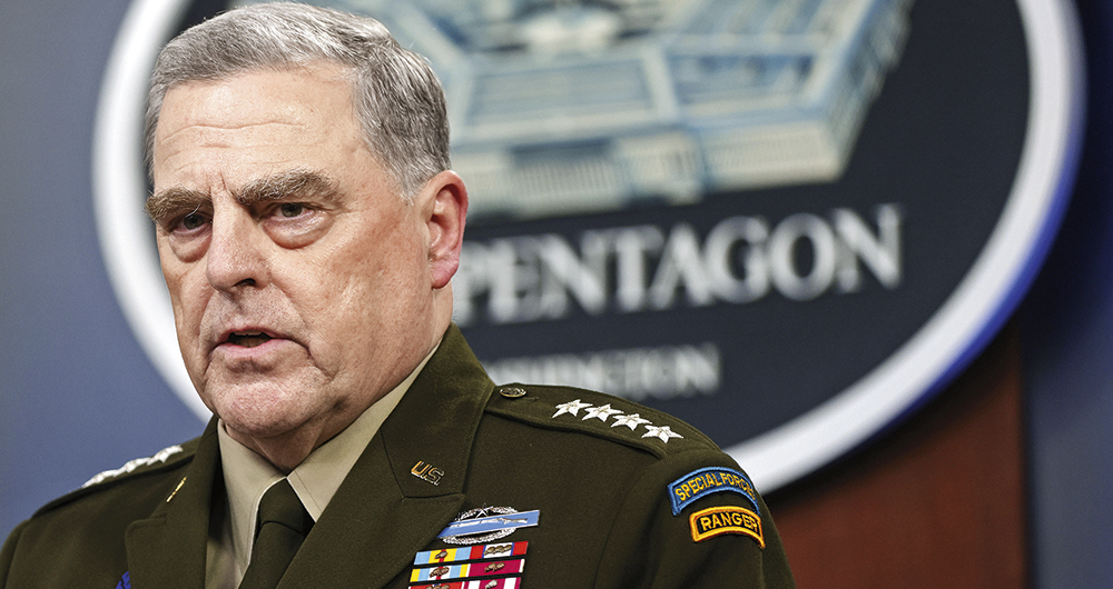 El general Mark Milley llamó a su homólogo en China para evitar una guerra entre ambos países. 