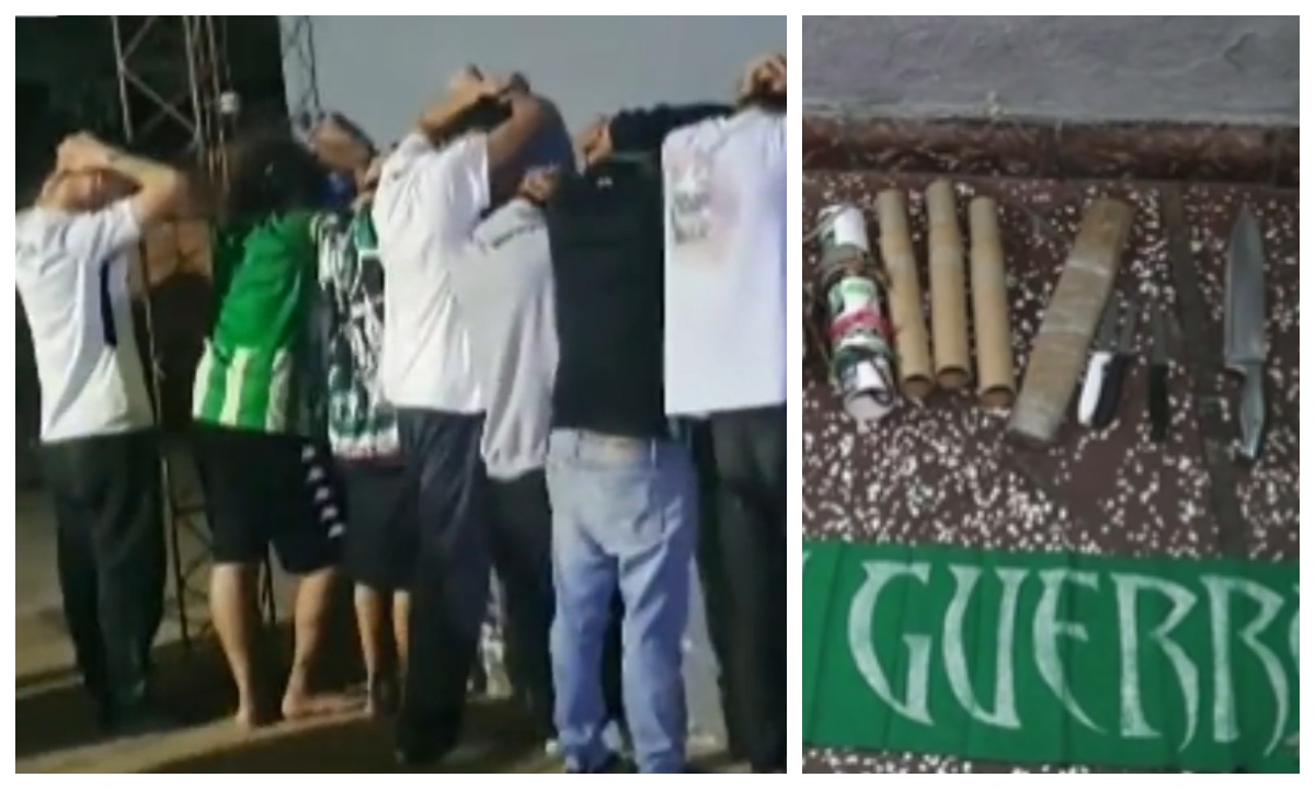 Hinchas de Nacional  capturados por riñas, drogas y armas en Paraguay