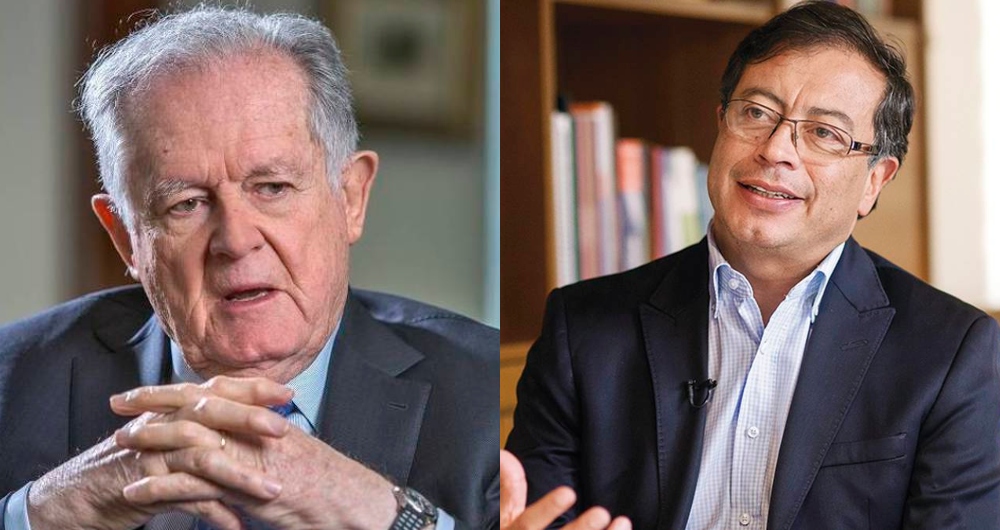 Luis Carlos Sarmiento y Gustavo Petro