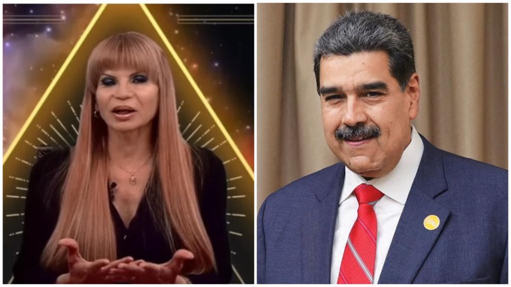 Mhoni Vidente y Nicolás Maduro, respectivamente.