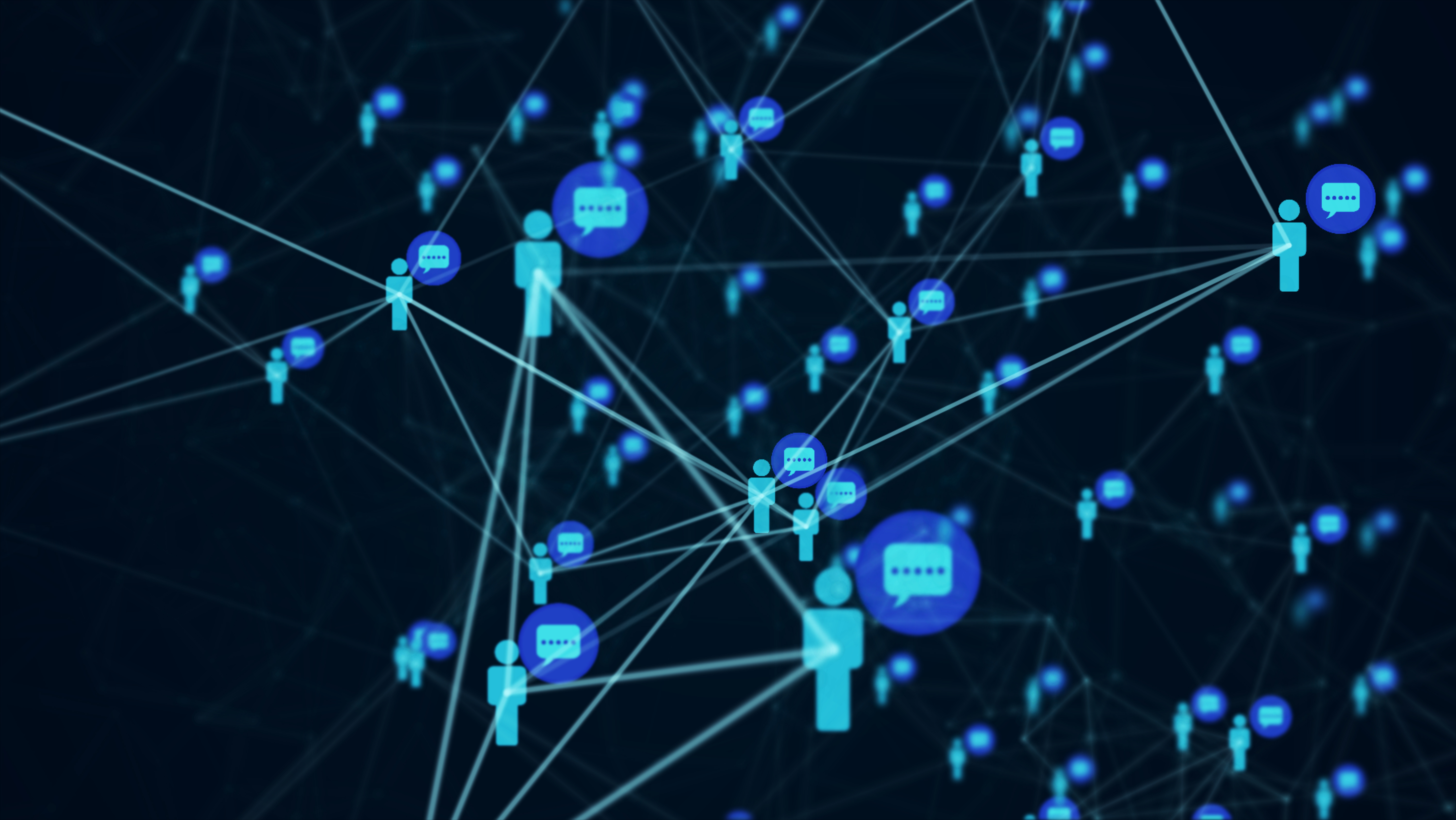 Conexión digital mediante redes sociales. Imagen de referencia.
