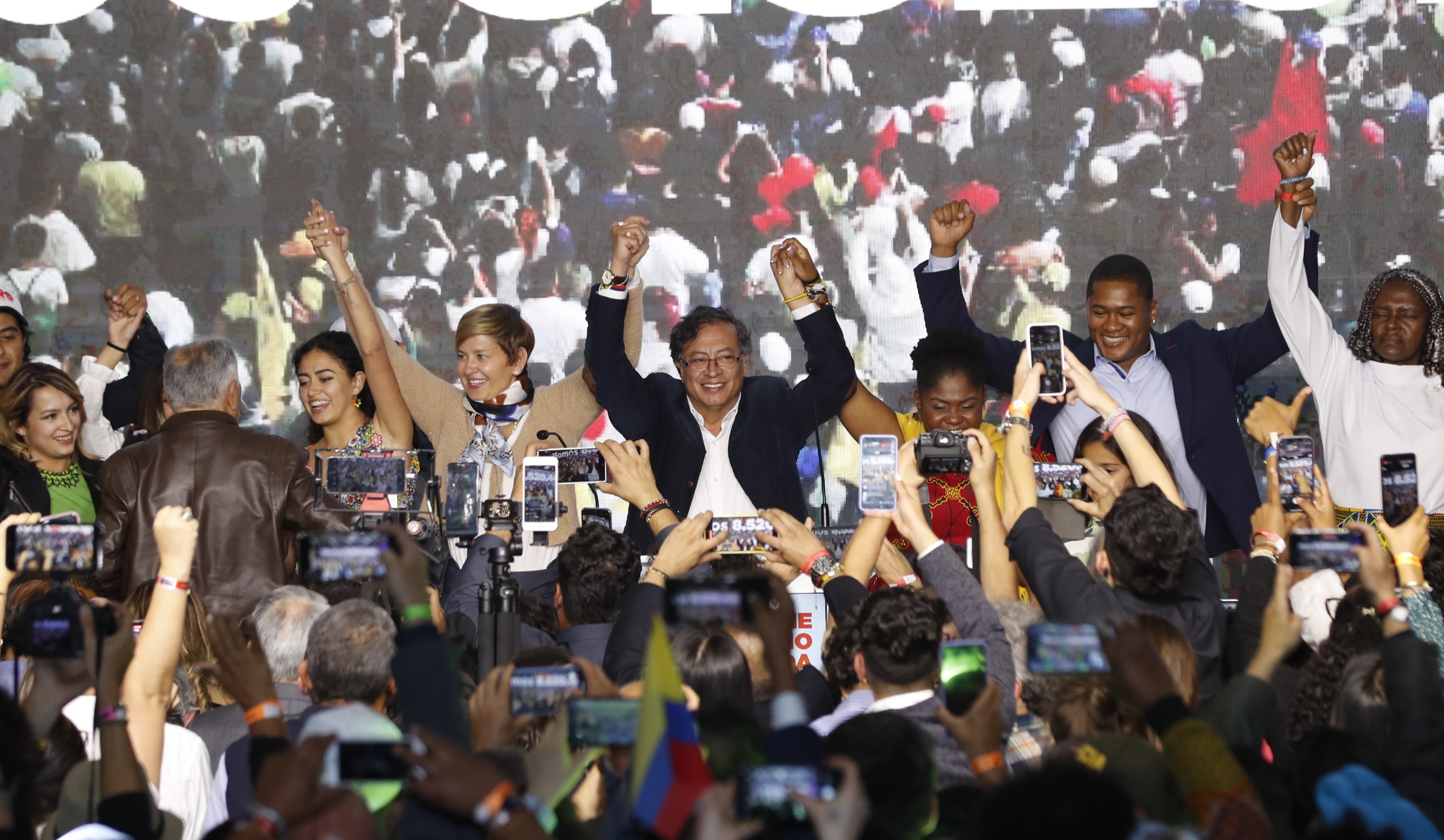 Gustavo Petro pasa a la segunda vuelta discurso