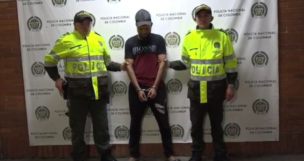 Emiro Sandoval Tarra, alias “Emirito”, fue capturado en la localidad de Rafael Uribe Uribe.