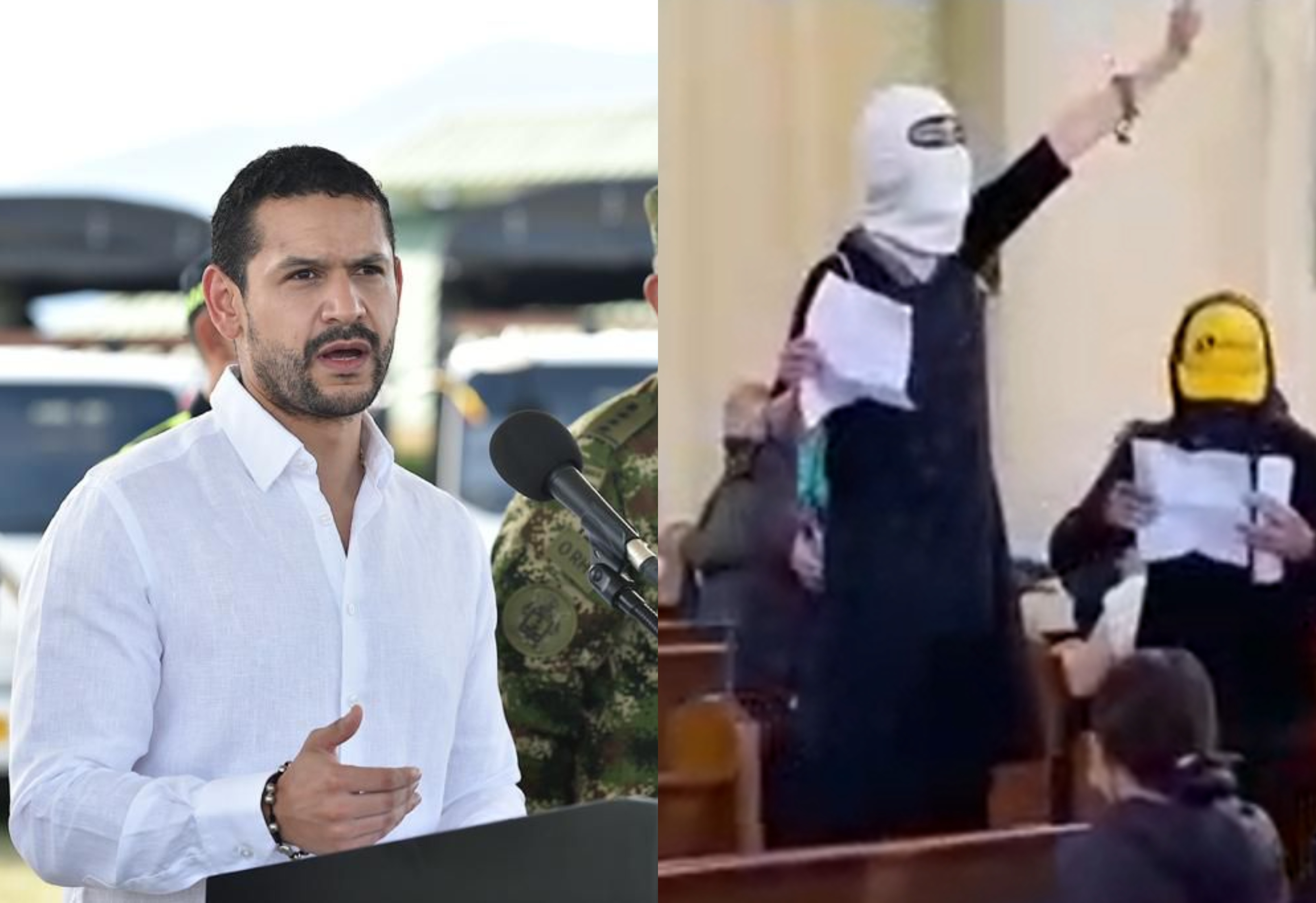 El ministro del Interior Daniel Palacios reaccionó a la irrupción que hicieron encapuchados en la Catedral Primada de Bogotá.