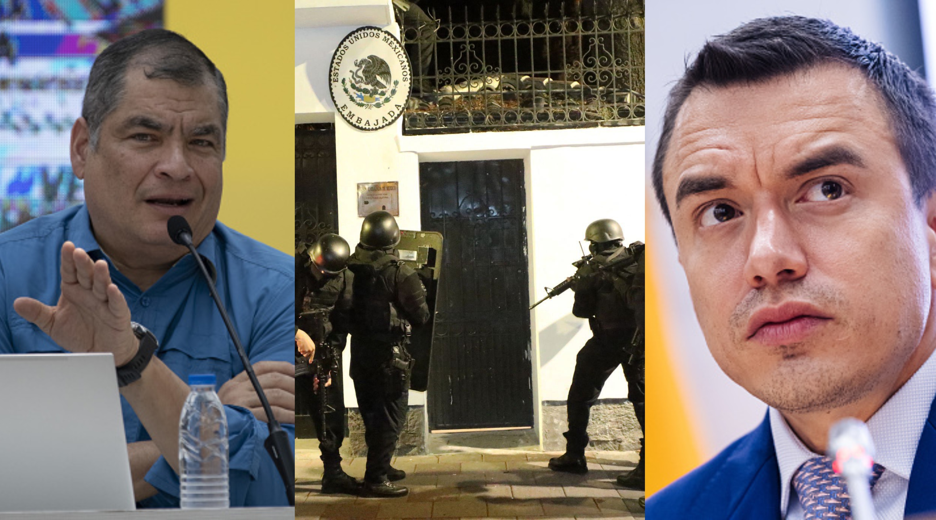 Rafael Correa responsabilizó a Daniel Noboa y su gobierno de la salud e integridad de Jorge Glas.