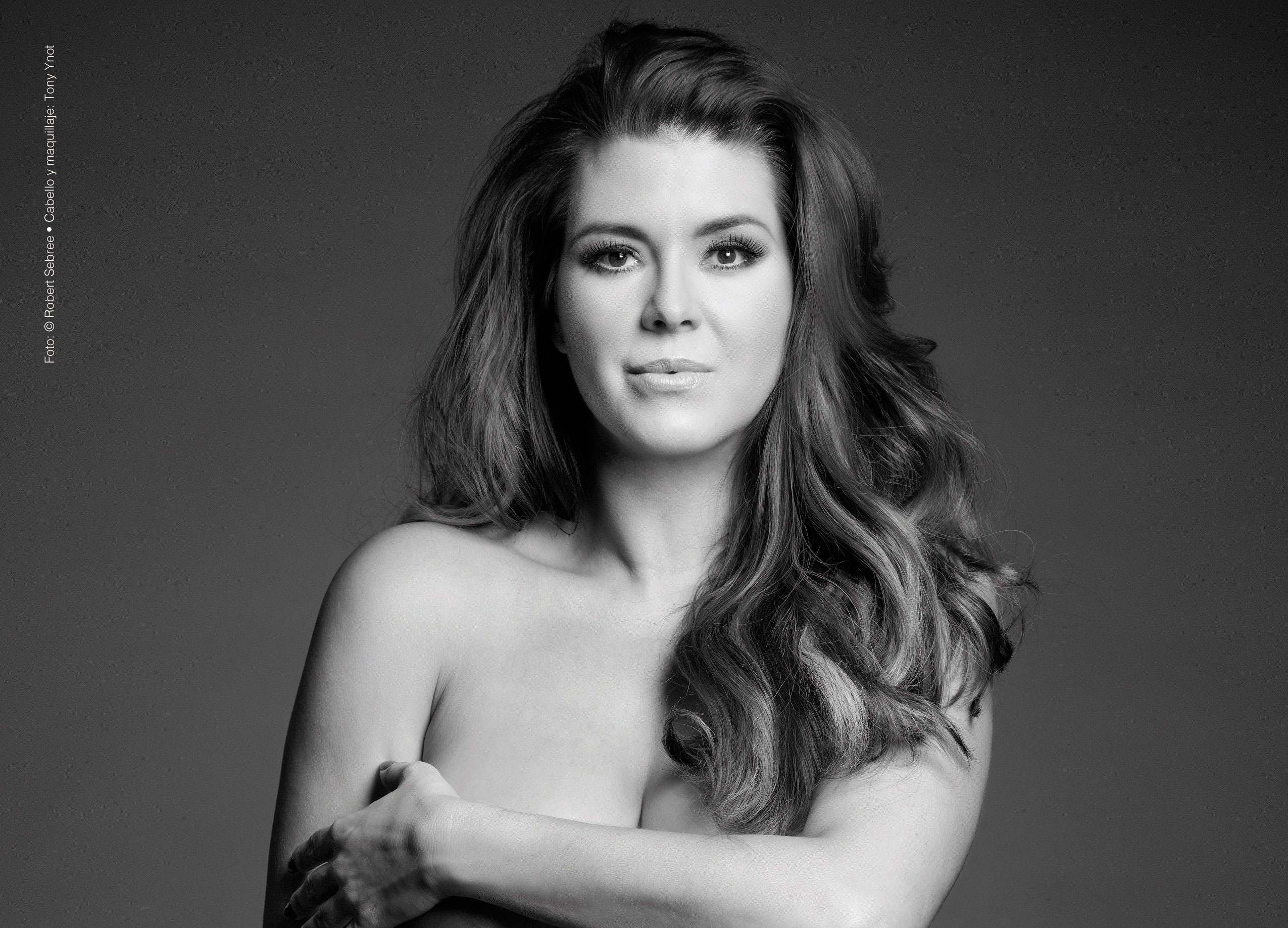 Alicia Machado se desnuda en beneficio de los animales