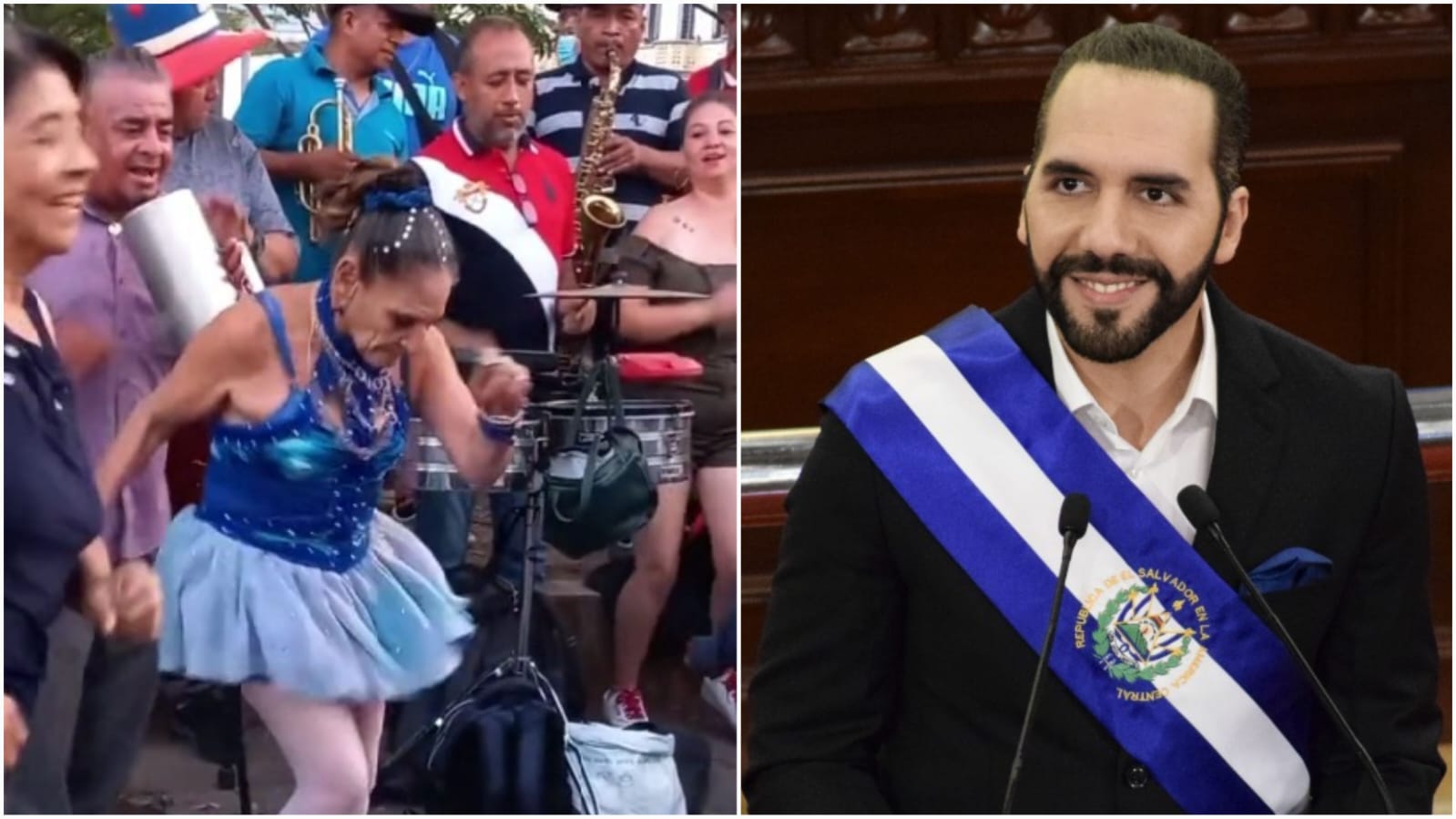 En la plaza salvadoreña Libertad celebran al ritmo de la música, en medio de la estrategia de seguridad de Nayib Bukele.