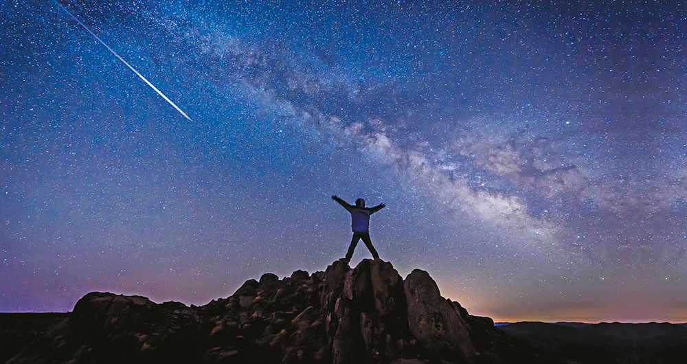 Así se ve la Vía Láctea en una foto de larga exposición en el hemisferio norte de Asia.