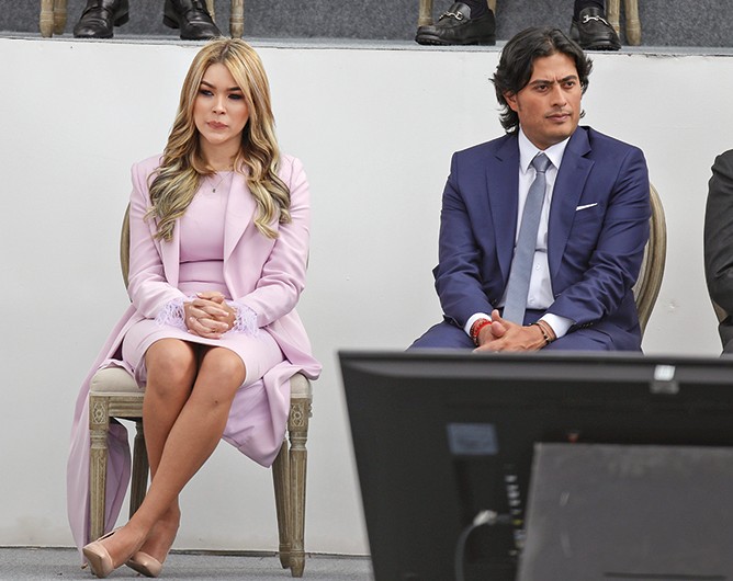 Days Vásquez, Nicolas Petro y Nicolas Alcocer Petro
Posesión Presidencial