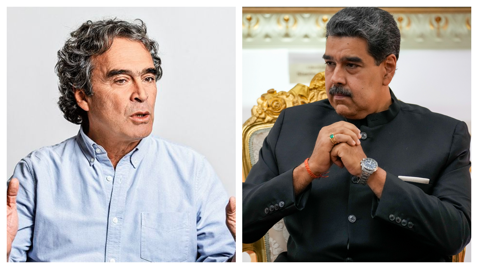 Sergio Fajardo y Nicolás Maduro.