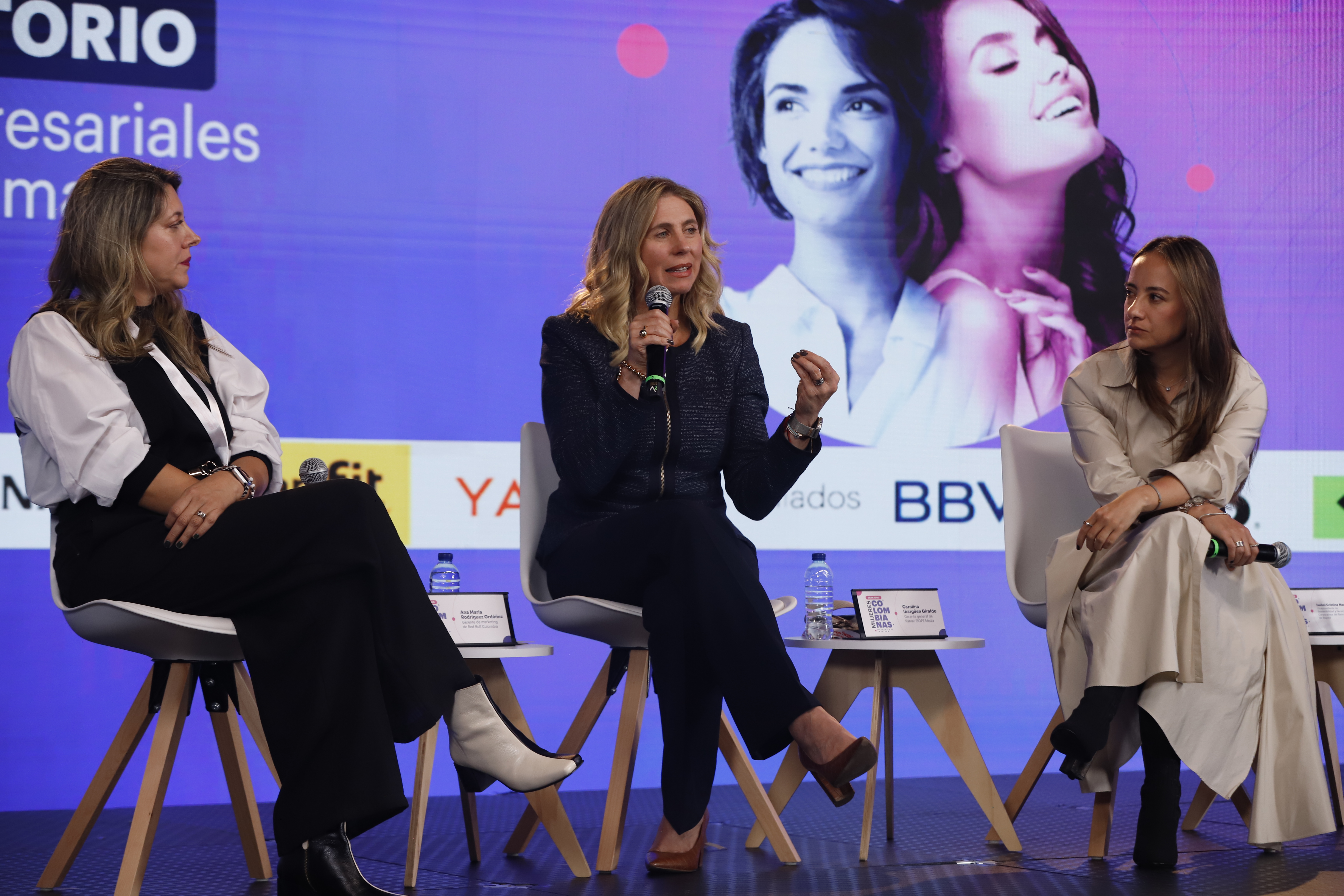 Liderazgos empresariales que transforman.
Isabel Cristina Martínez, vicepresidenta de Sostenibilidad y Servicios Corporativos del Banco de Bogotá.
Carolina Ibargüen Giraldo, gerente general de Kantar IBOPE Media.
Ana María Rodríguez Ordóñez, gerente de marketing de Red Bull Colombia.
Modera: Ariel Soto, editor de Foros SEMANA.