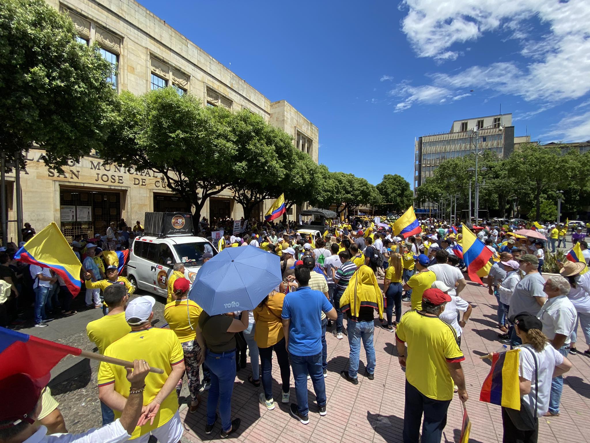 Parque Santander, en Cúcuta.