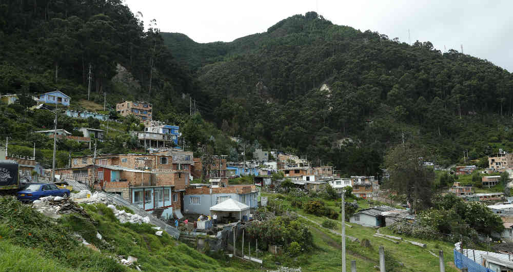 El Barrio Bosque Calderón, sobre los cerros orientales.