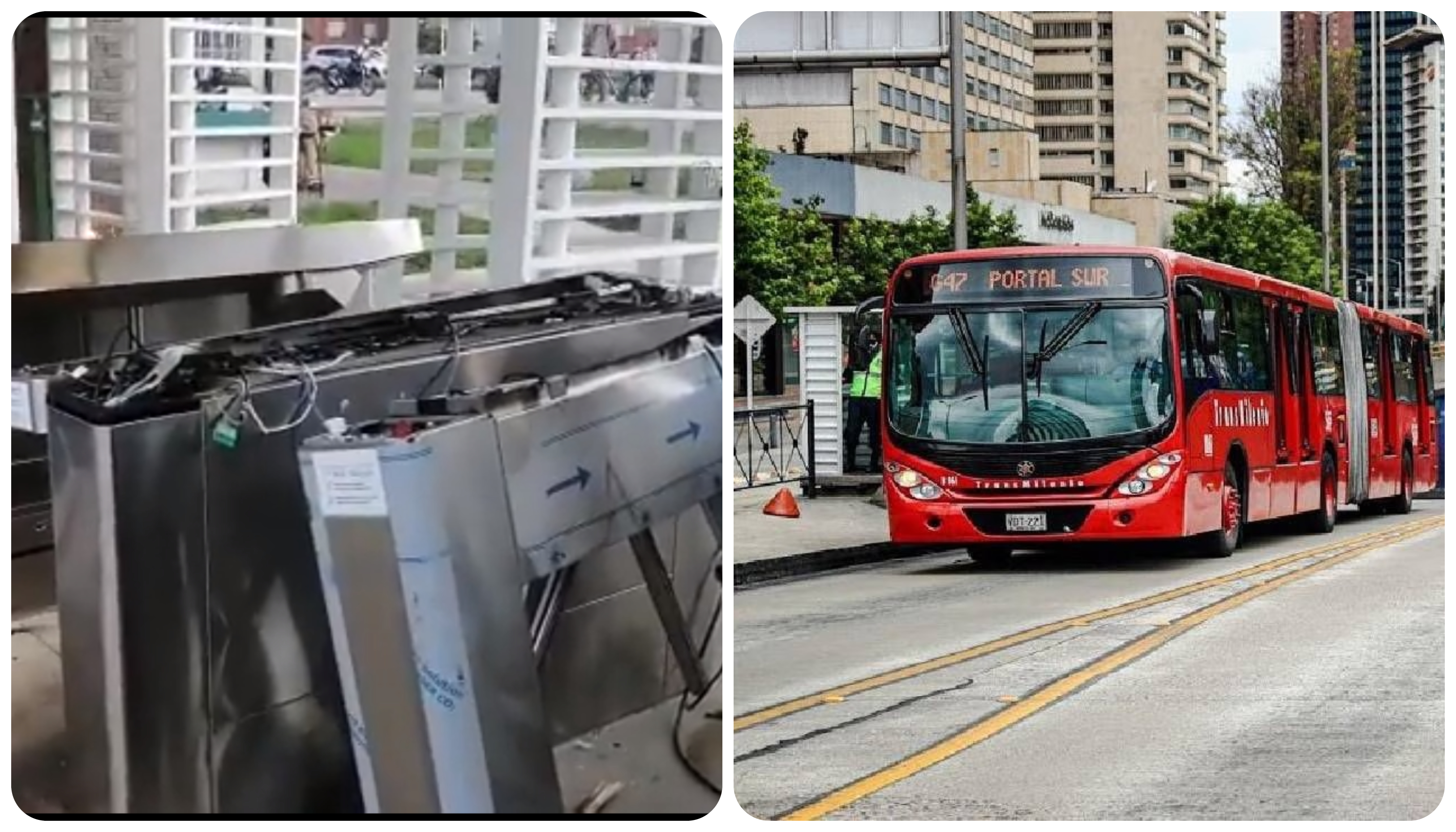 La operación de TransMilenio en Bogotá se vio afectada por manifestaciones reportadas en la calle 26.