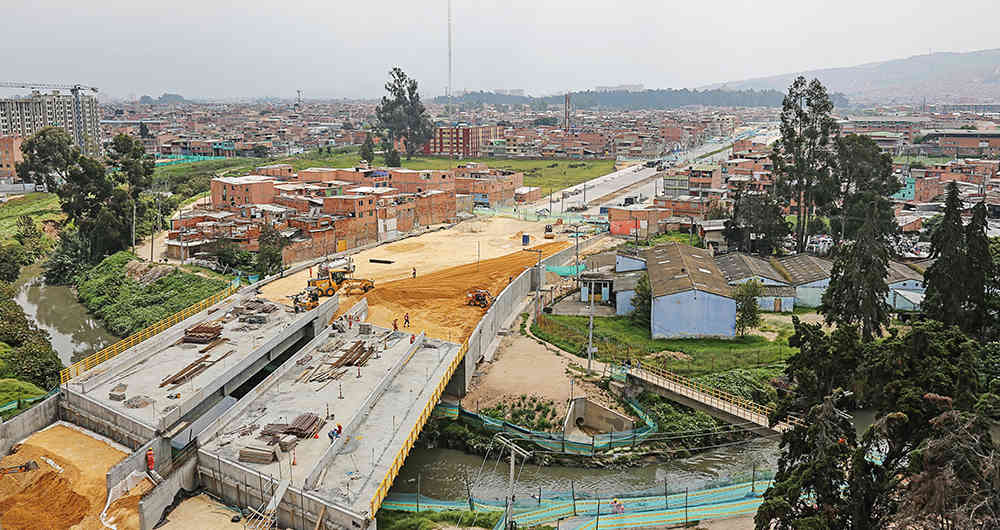 Obra vial en Bogotá