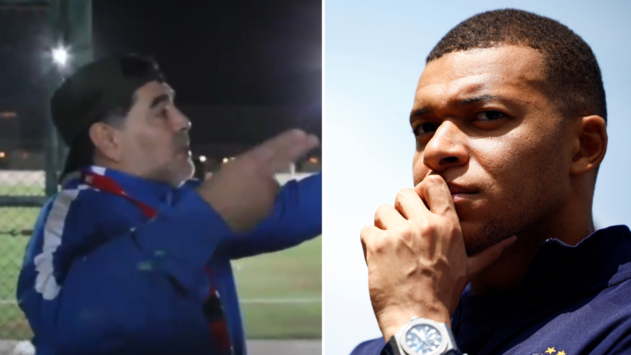 Diego Maradona le aconsejó a Florentino Pérez que fichara a Kylian Mbappé