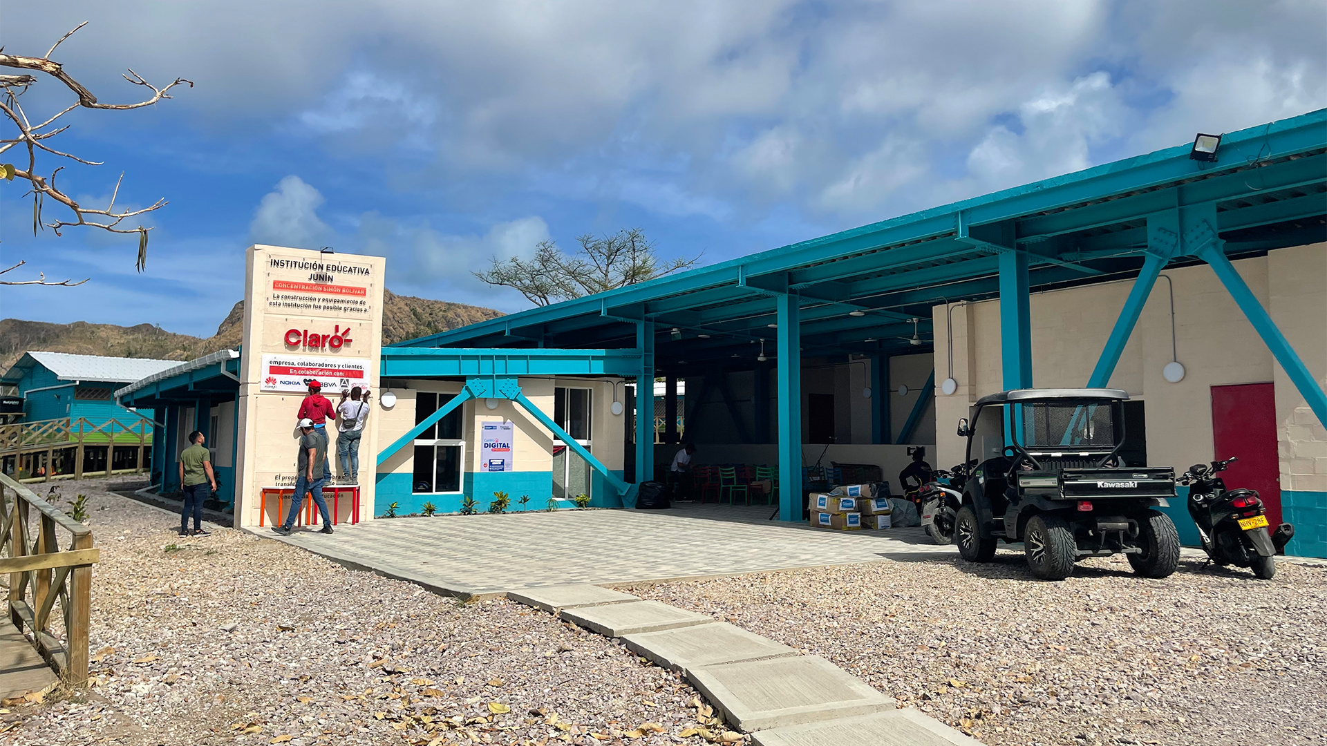 La nueva infraestructura de la Institución Educativa Junín cuenta con un área de 560 metros cuadrados.