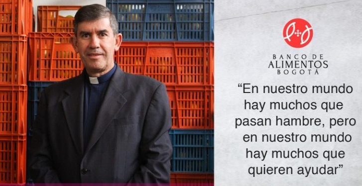 Desde 2001 el Padre Daniel Saldarriaga Molina es el Director Ejecutivo del Banco de Alimentos de Bogotá, sacerdote de la Arquidiócesis de Bogotá desde 1998, actualmente es párroco de San Maximiliano Kolbe.