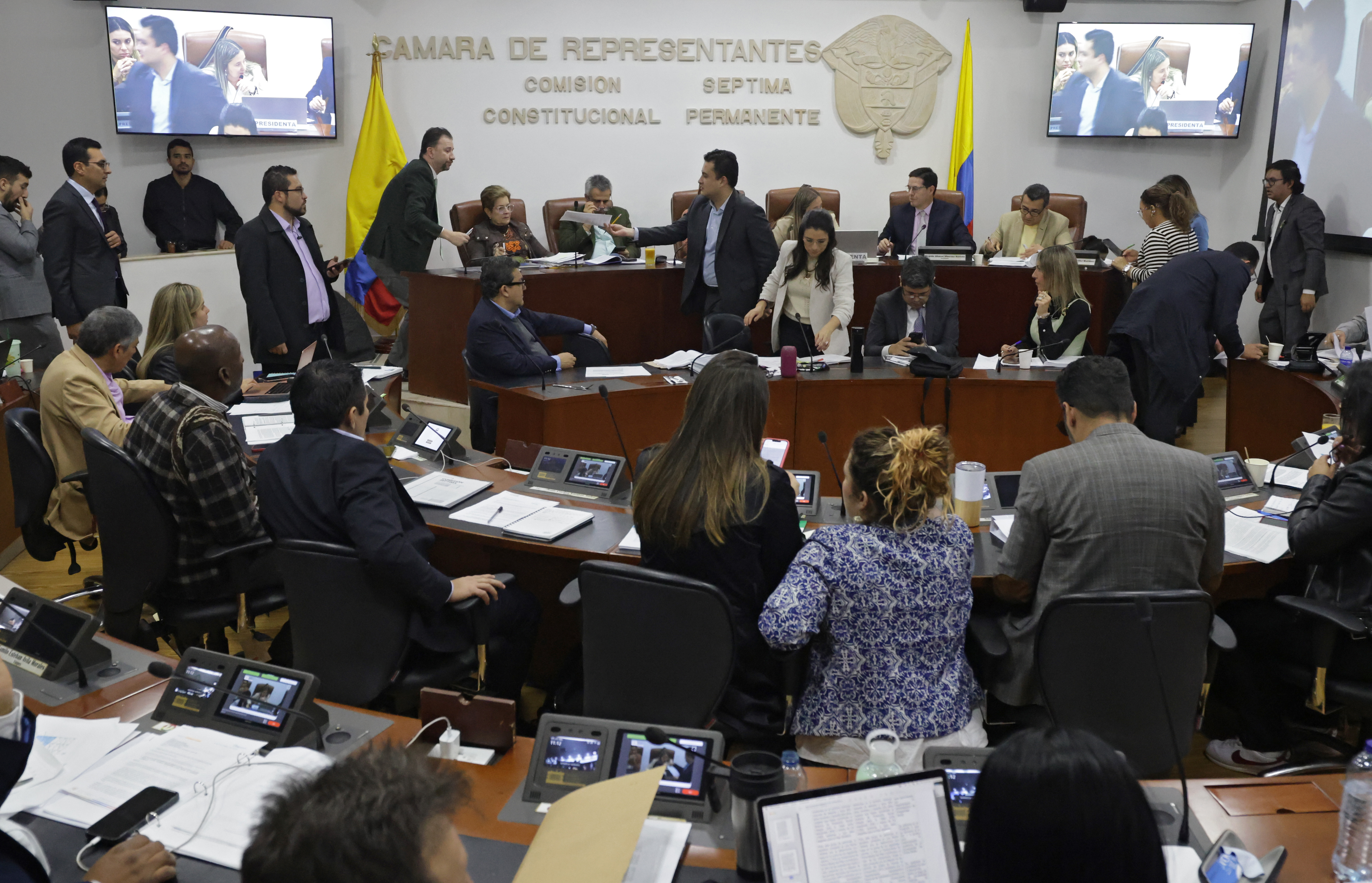 Comisión Séptima de la Cámara de Representantes tercer debate del proyecto de reforma pensional