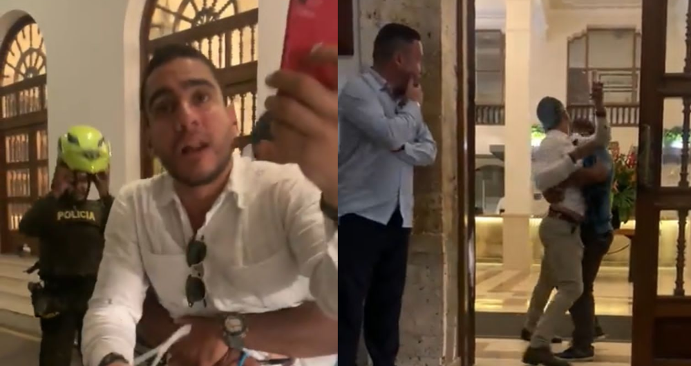 Senador Alex Flórez protagonizó altercado en Cartagena.