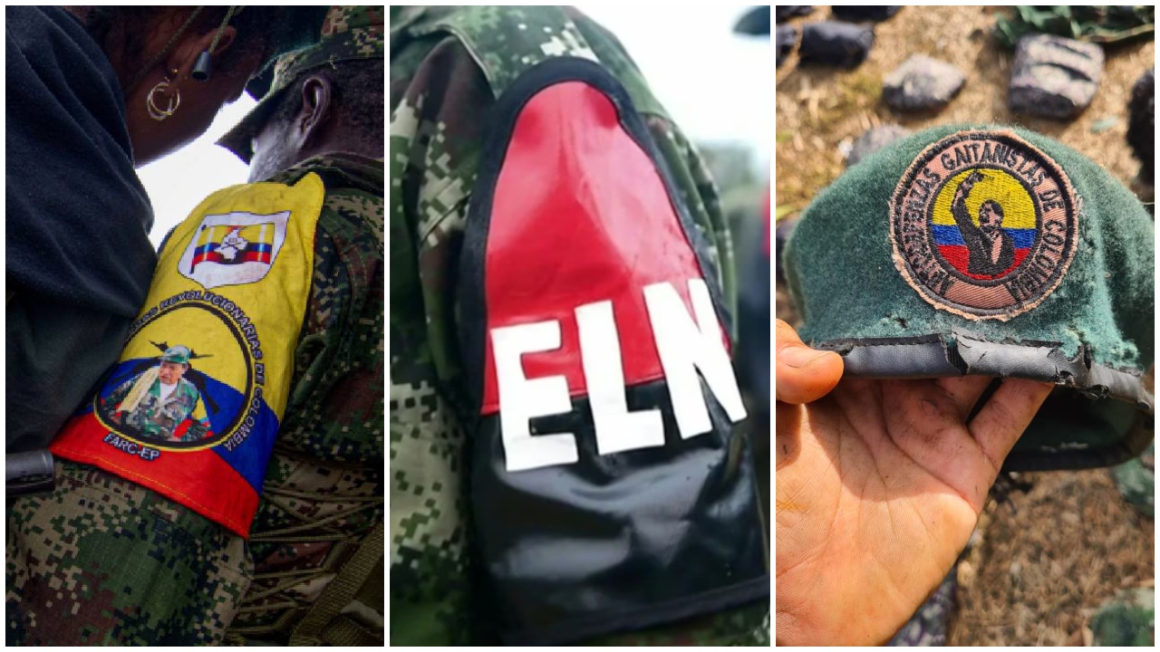Disidencias de las Farc, ELN y Clan del Golfo