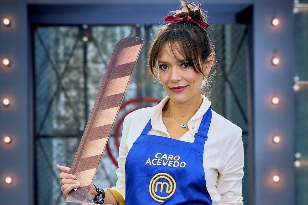 Carolina Acevedo en 'MasterChef Celebrity'. Foto: Cortesía RCN.