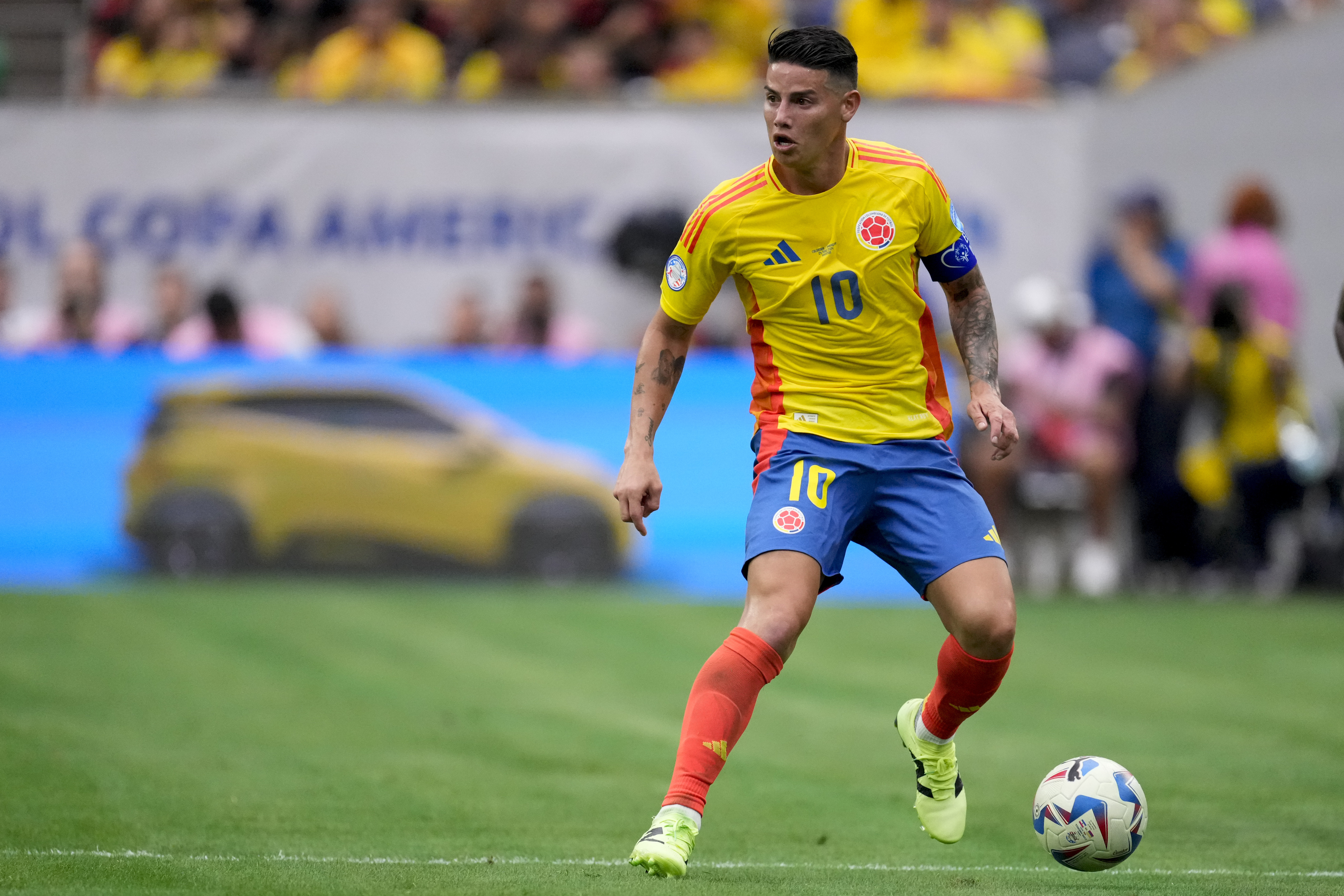 James Rodríguez durante el partido de Colombia ante Paraguay en la Copa América 2024