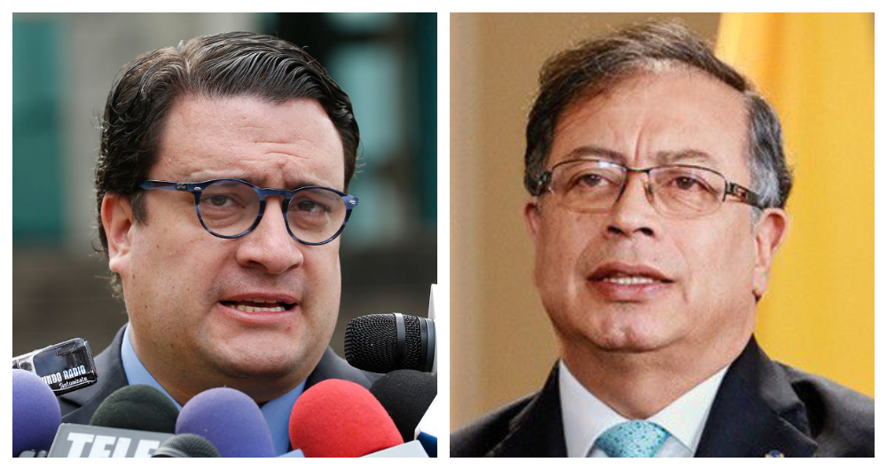 Iván Cancino y Gustavo Petro