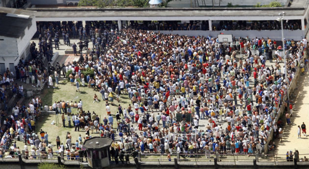 Los presos desbordan las cárceles del país por hacinamiento. 