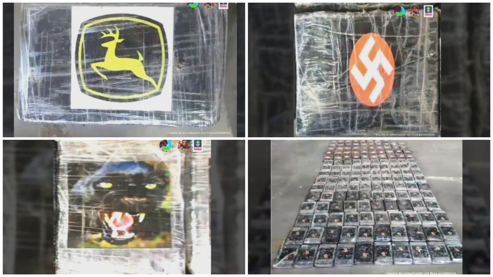 Los sujetos enviaban la droga marcada con dibujos