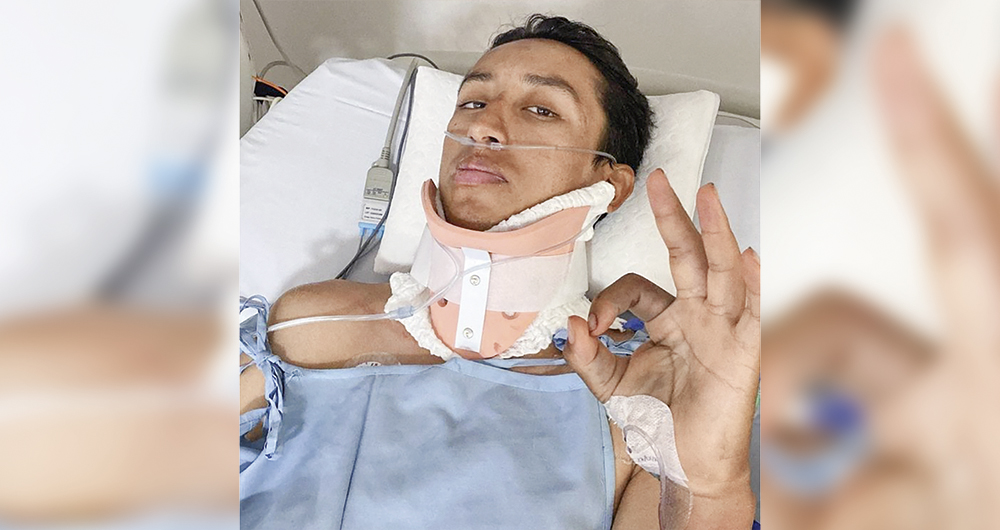 Egan Bernal tuvo un 95 por ciento de probabilidades de quedar cuadripléjico y hasta de perder la vida. El viernes dio su parte de victoria parcial tras superar cinco cirugías.