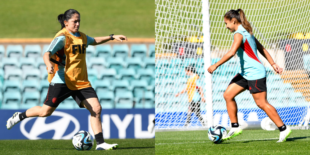 Las jugadoras de la Selección Colombia durante entrenamientos.