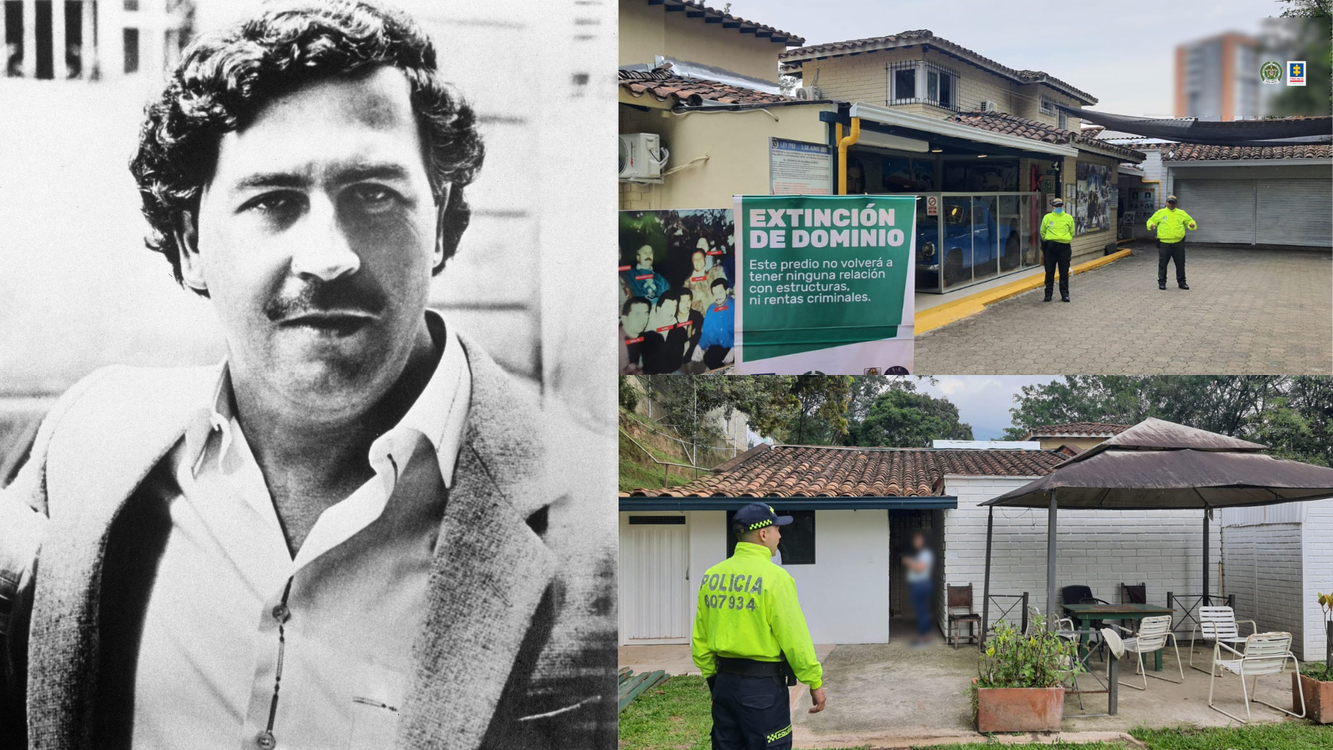 Incautan vivienda que habría pagado Pablo Escobar.