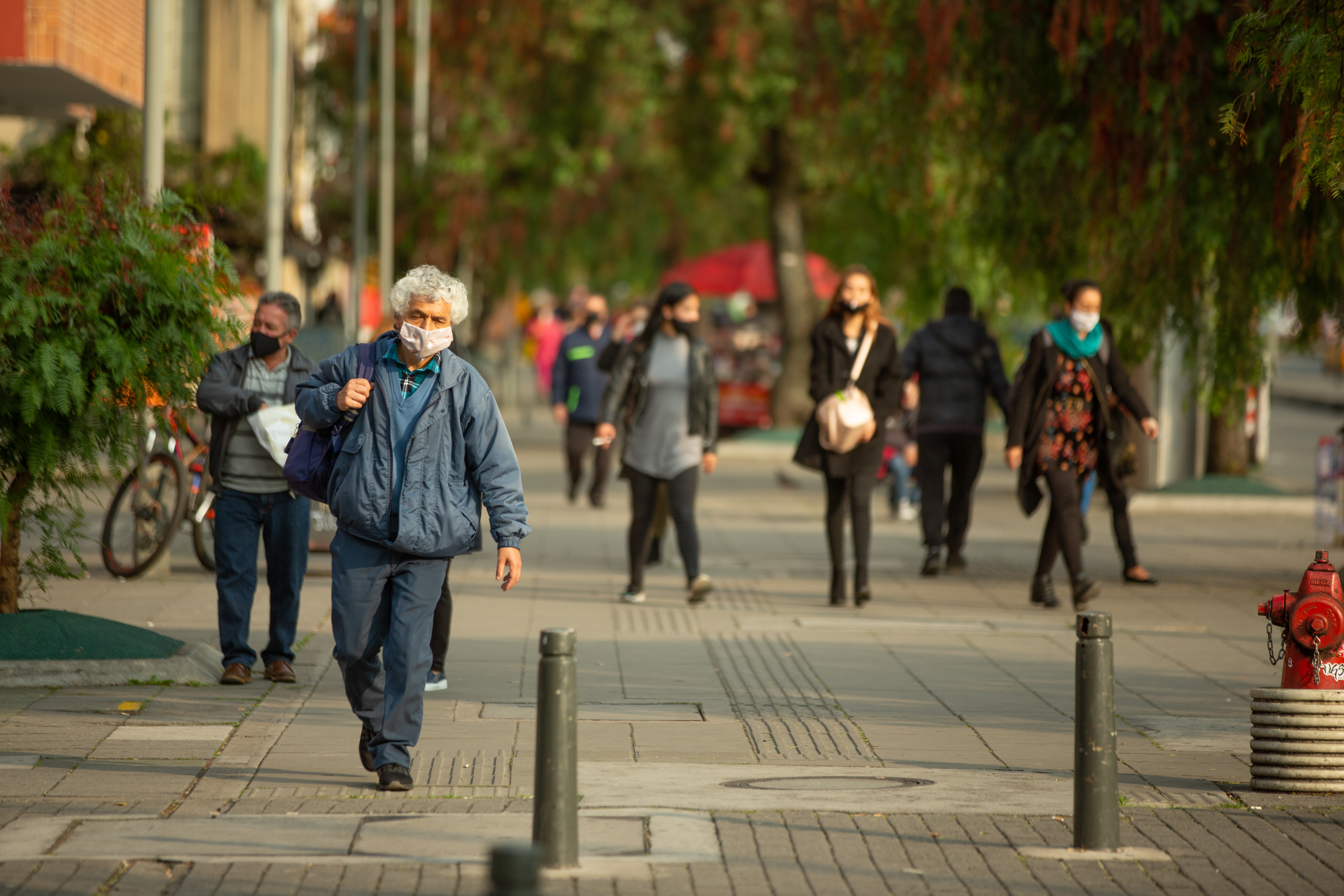 Personas en la calle.
Foto: Karen Salamanca.