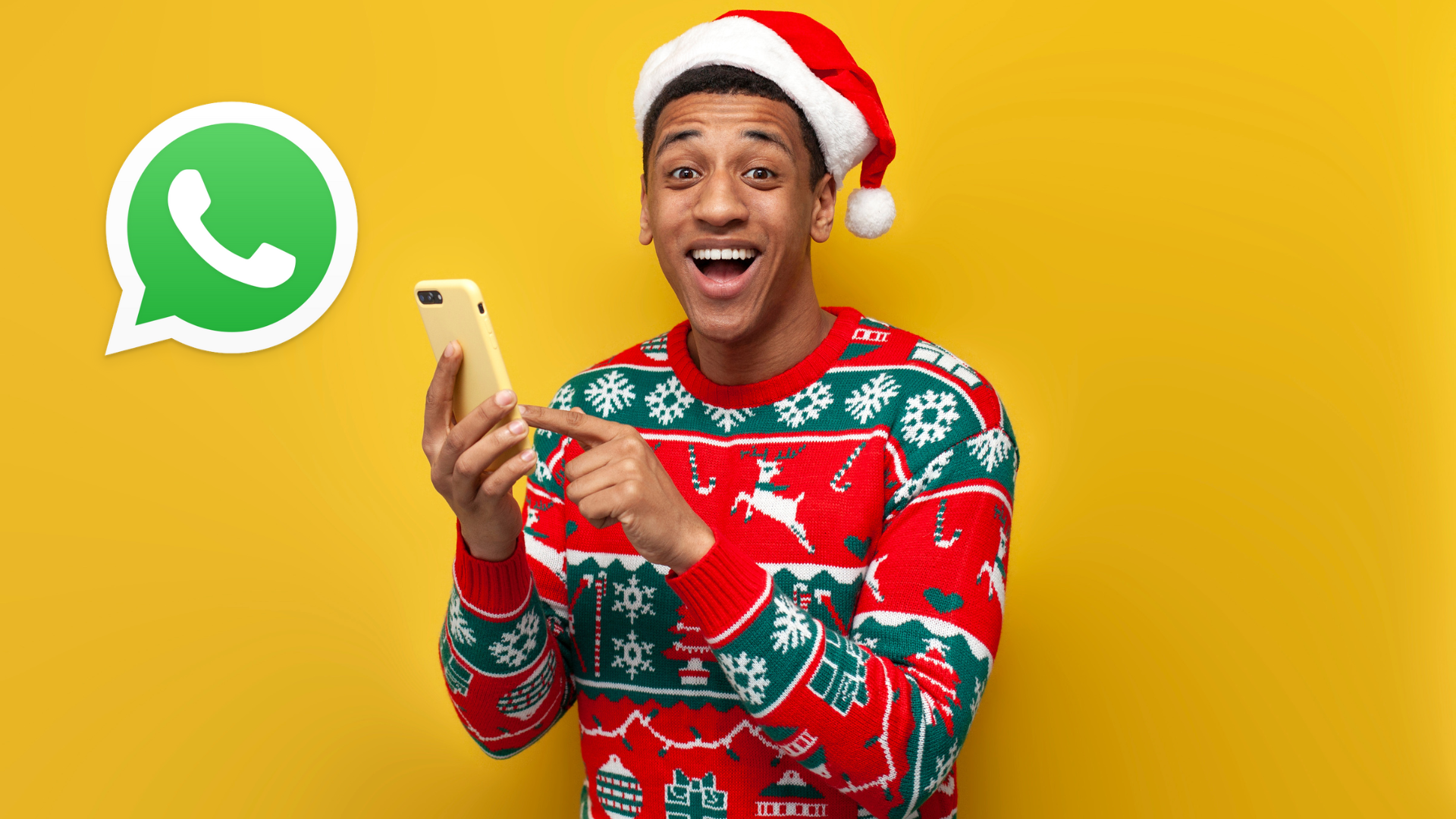 Usar imágenes, fondos o frases relacionadas con el fin de año en WhatsApp ayuda a compartir esta energía positiva.