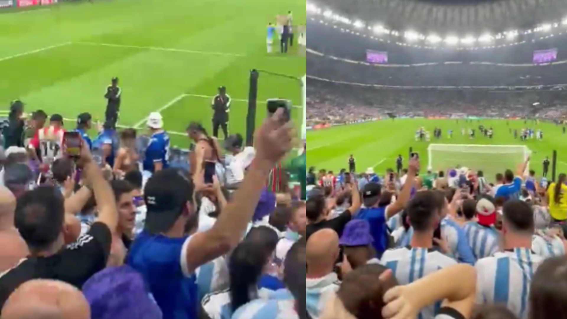 Video: mujer se desnudó en plena celebración de hinchas argentinos tras el  título en Mundial de Qatar