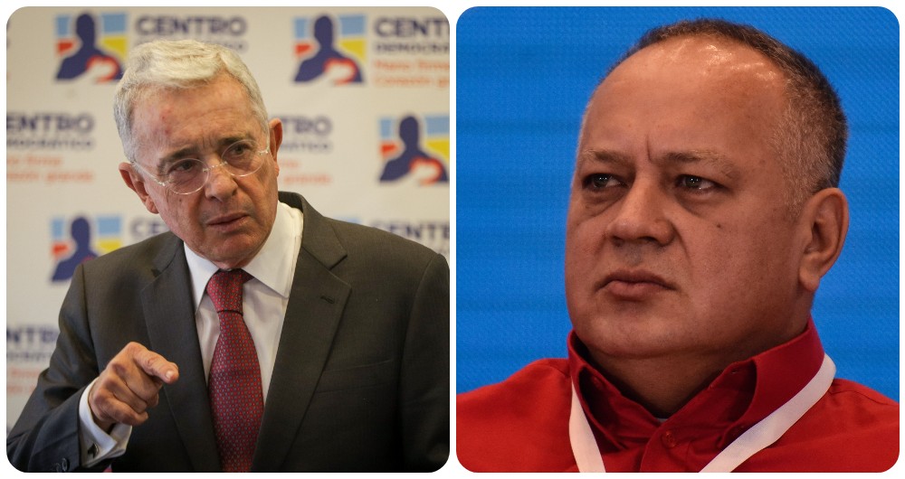 Álvaro Uribe y Diosdado Cabello